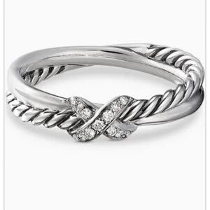 Authentic David Yurman Petite X Ring in Sterling